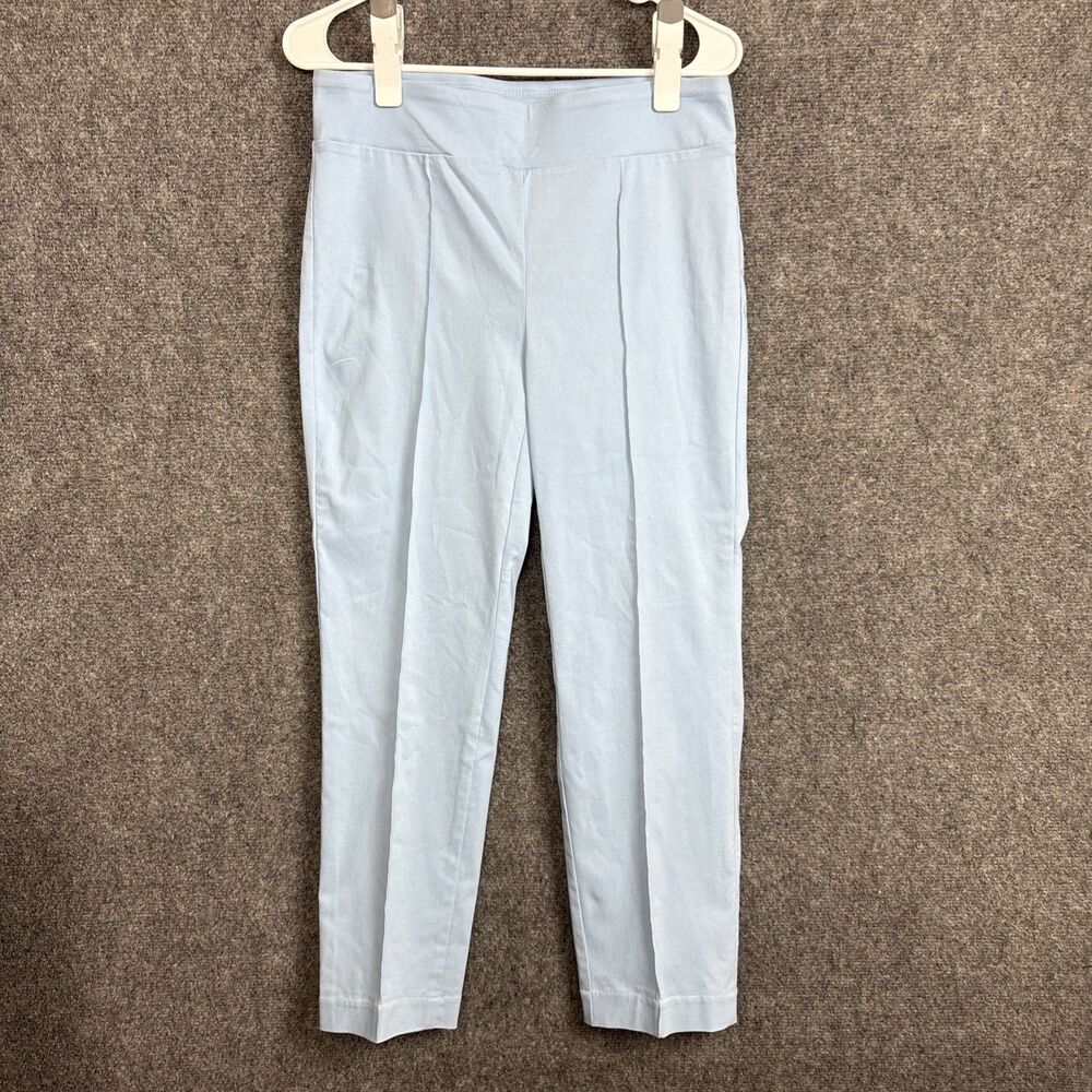 J.McLaughlin Pants Womens Size 10 Light Blue Pull On Pin Tuck Crop